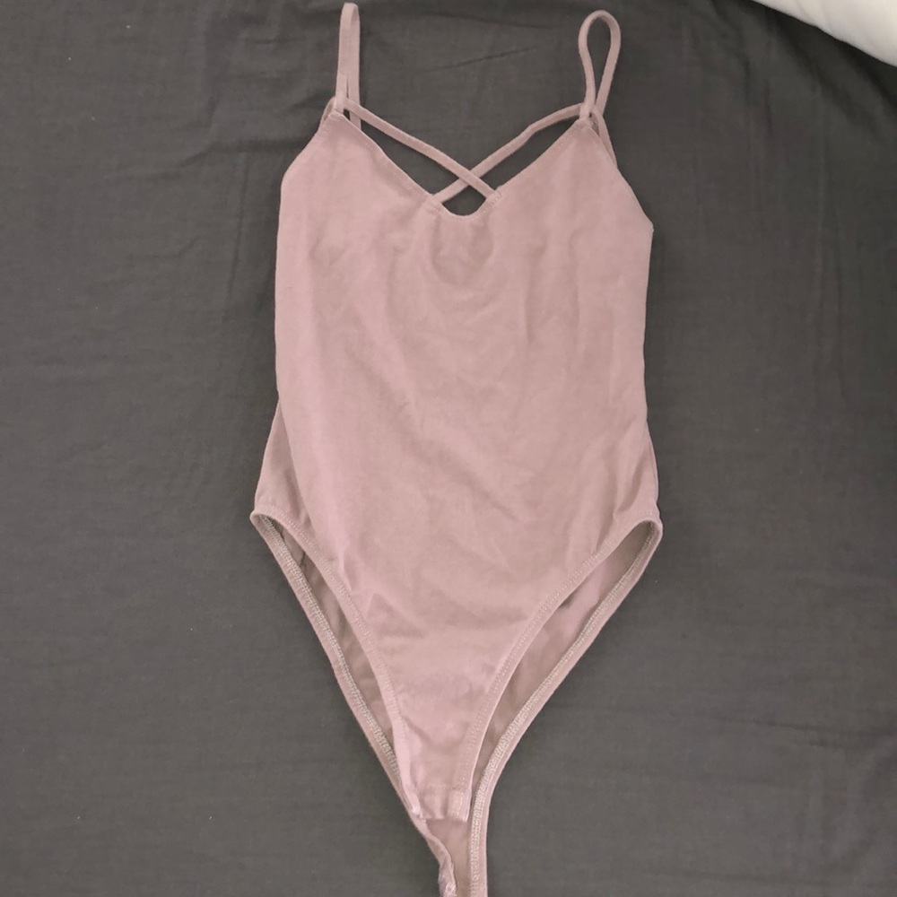 Purple Cross Bodysuit